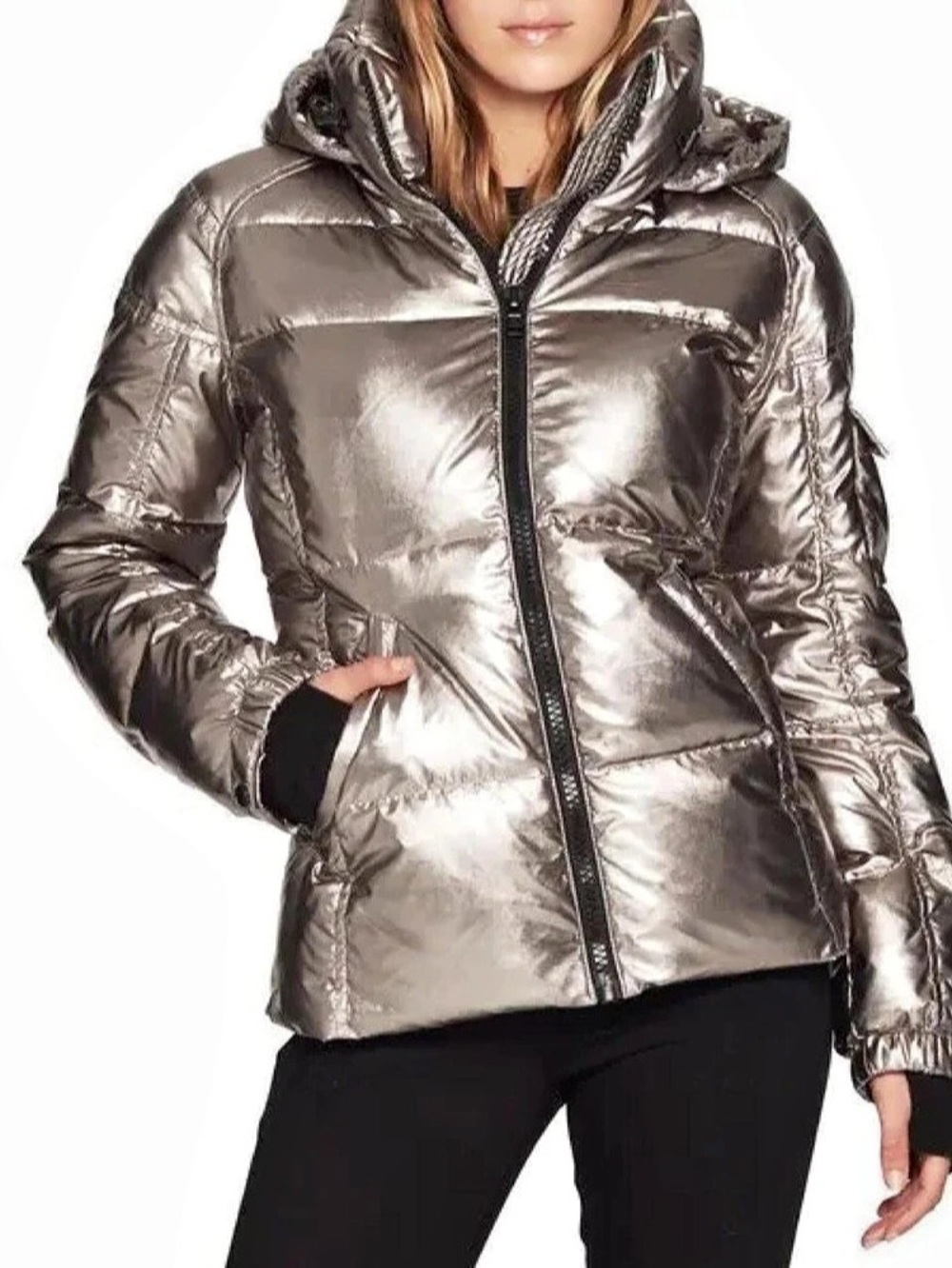 S13 Metallic Puffer Jacket